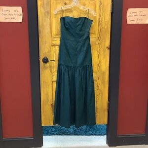 Zara Strapless Dark Teal Evening Dress